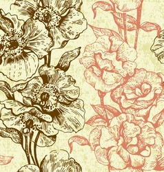 Vintage seamless floral pattern Royalty Free Vector Image
