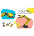 colorful industrial concept vector image