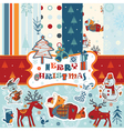 christmas background vector image