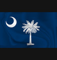 waving flag south carolina 10 eps vector image vector image