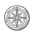 compass rose isolated on white background vector image