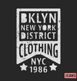 brooklyn new york vintage stamp vector image vector image