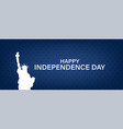 happy independence day fourth july usa banner vector image vector image