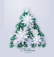 merry christmas and happy new year background vector image