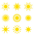 sun collection vector image