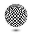 black and white ball vector image vector image