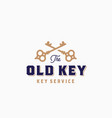 old key abstract sign symbol or logo vector image vector image