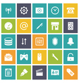 flat design icons for user interface vector image