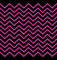 pink zig zag lines on black pattern texture vector image vector image