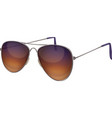 realistic aviator sunglasses composition vector image