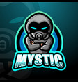 mystic mascot esport logo design vector image