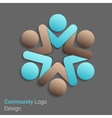 social network logo vector image