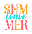 summer time lettering vector image