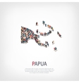 people map country papua new guinea vector image