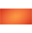 dotted halftone red orange background or pop art vector image