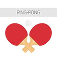 rackets for table tennis vector image vector image