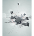 abstract design with wires debris vector image vector image