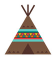 american indians wigwam ethnic vector image