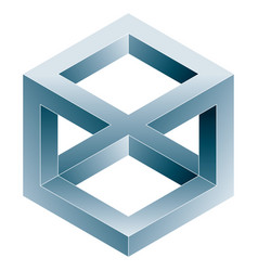 Impossible triangular icon Royalty Free Vector Image