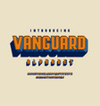 modern bold font vector image vector image