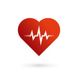 heart cardiology symbol logo icon vector image