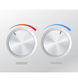 metal knob vector image