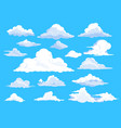 set clouds in sky vector image