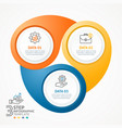 infographic circle template background vector image vector image
