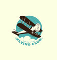 airplane logo vector image