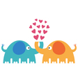 cute elephants vector image vector image