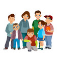 group of smiling children vector image vector image