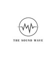 simple minimalist circle circular sound audio vector image vector image