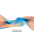 modern colorful flow poster wave color background vector image