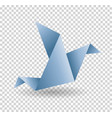 origami paper bird polygonal vector image vector image