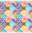 seamless mexican style floral pattern vector image