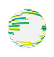 abstract digital sphere technology logo vector image vector image