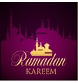 ramadan kareem greeting ornate background vector image vector image