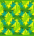 isometric marijuana leafs seamless pattern vector image