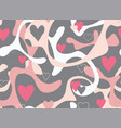 love valentines day seamless background vector image