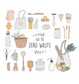 zero waste environmental go green concept design vector image