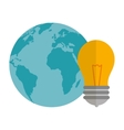world planet earth isolated icon vector image