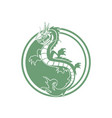 dragon logo design vector image