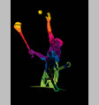 group hurling sport players action vector image