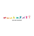 baby development icon child growth stages vector image