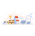 ecological energy concept vector image vector image