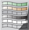 curve film set vector image vector image