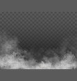fog or smoke white cloudness vector image vector image
