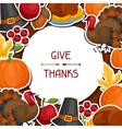 happy thanksgiving day background design vector image