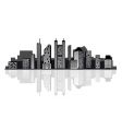 modern city skyline vector image