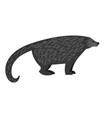 tropical predator cartoon binturong vector image vector image